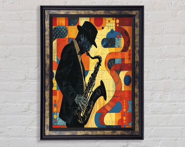 Jazz Man Framed Print