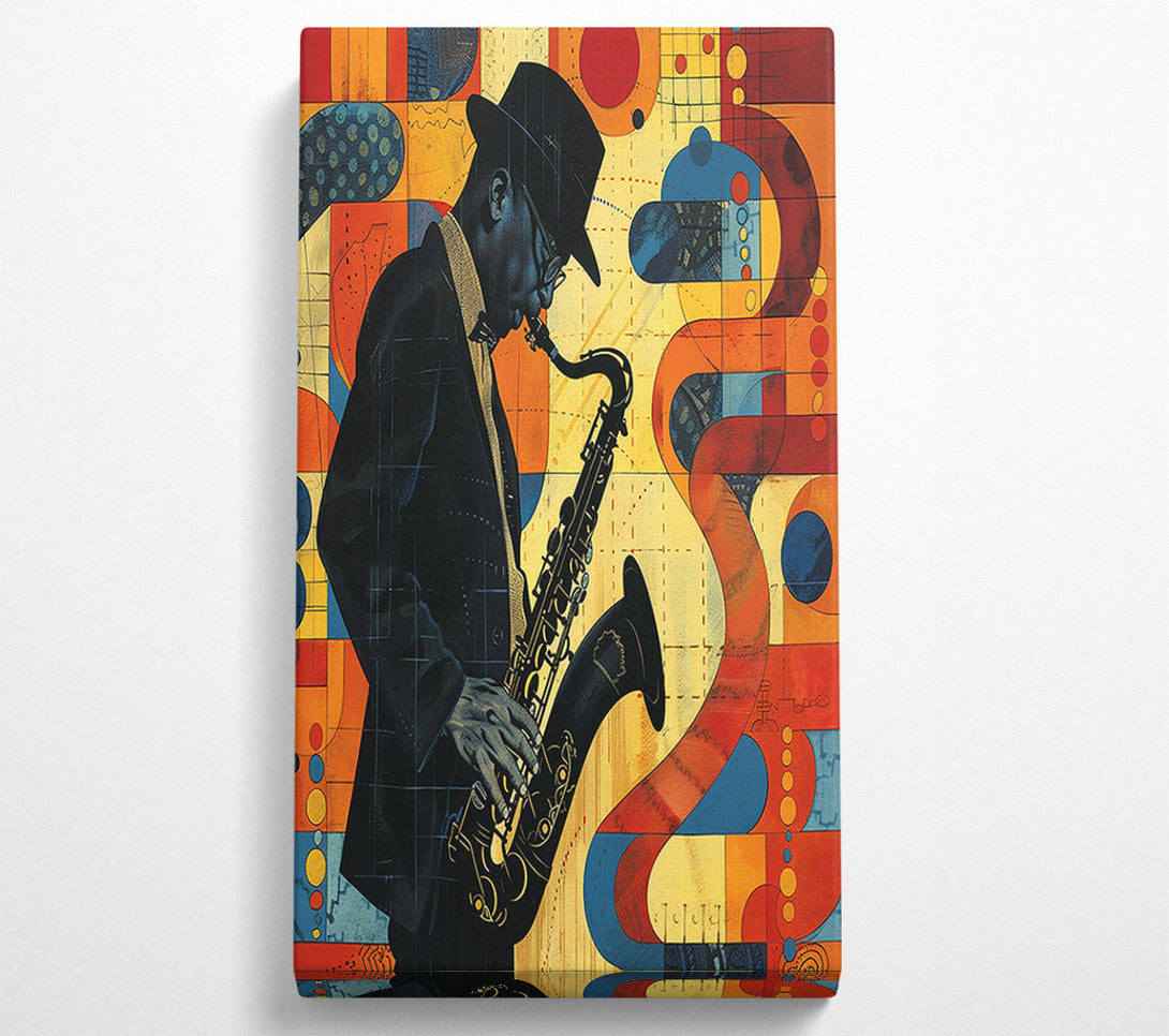  A Canvas Print of Jazz Man Canvas Wall Art