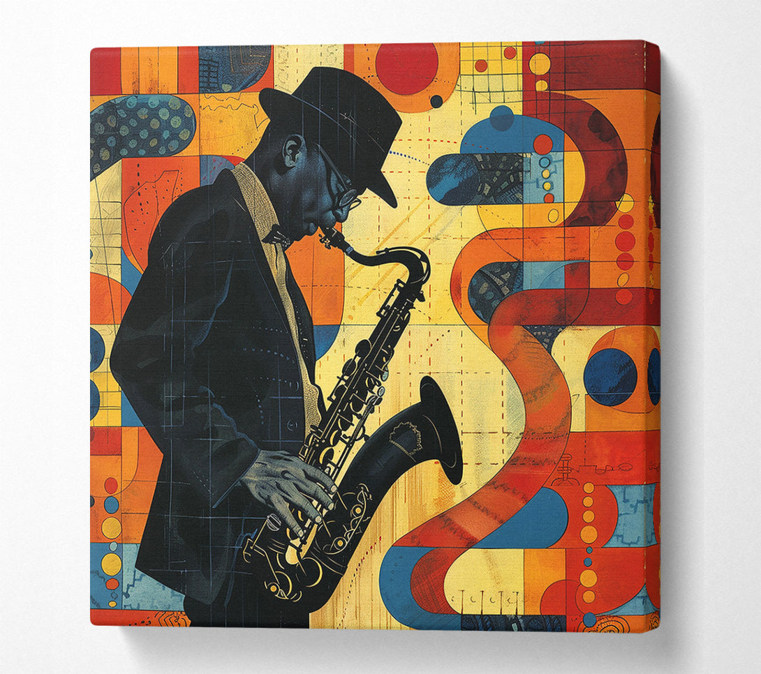  A Canvas Print of Jazz Man Canvas Wall Art