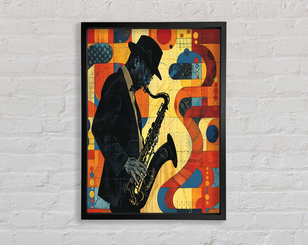 Jazz Man Framed Print