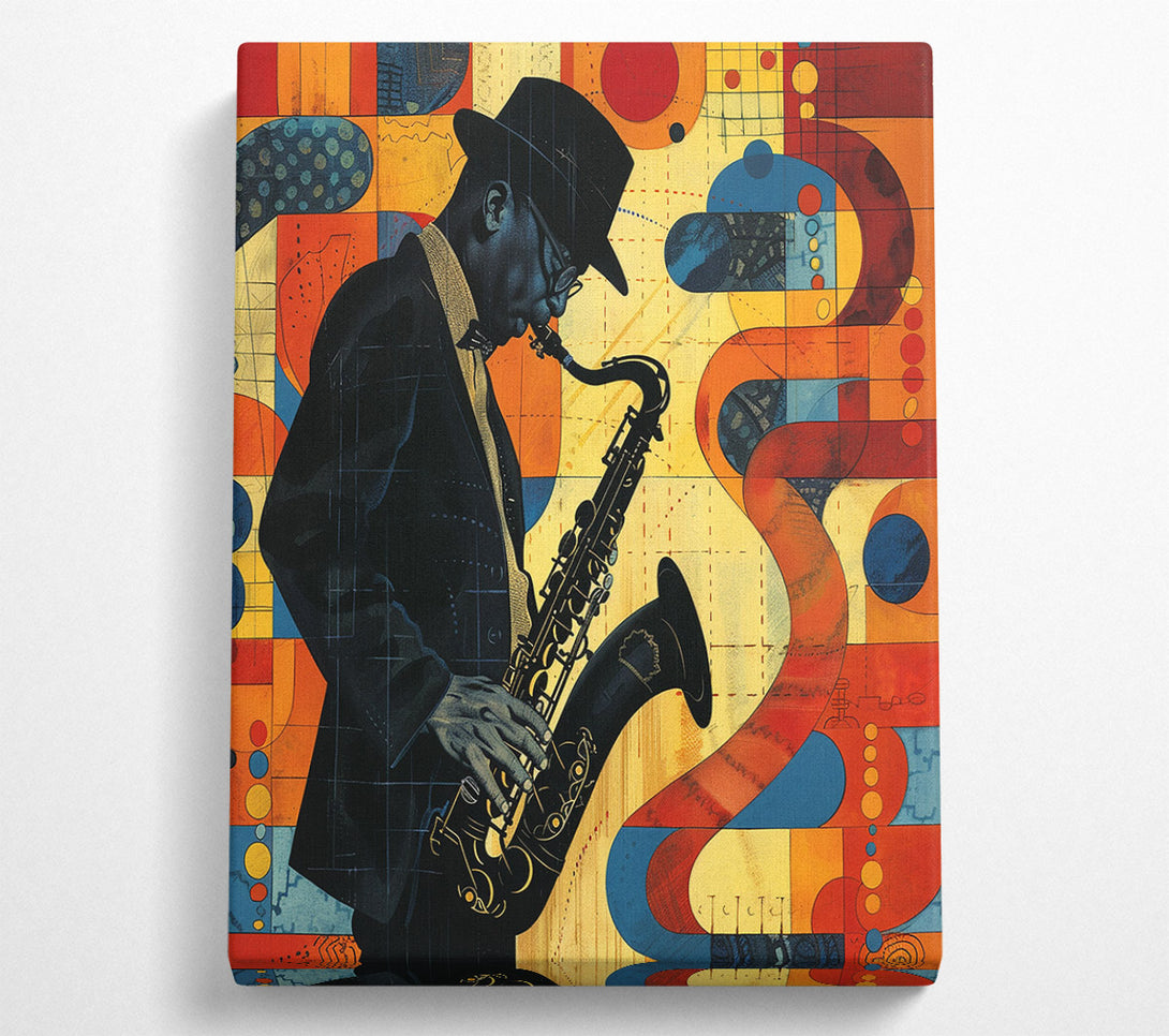 A Canvas Print of Jazz Man Canvas Wall Art