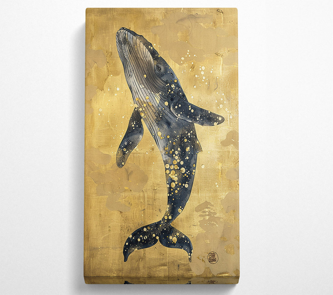  A Canvas Print of Jumping Whale Canvas Wall Art