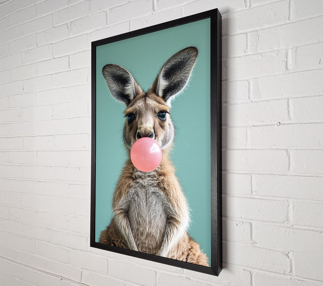  A Canvas Print of Kangaroo Chewing Gum Canvas Print