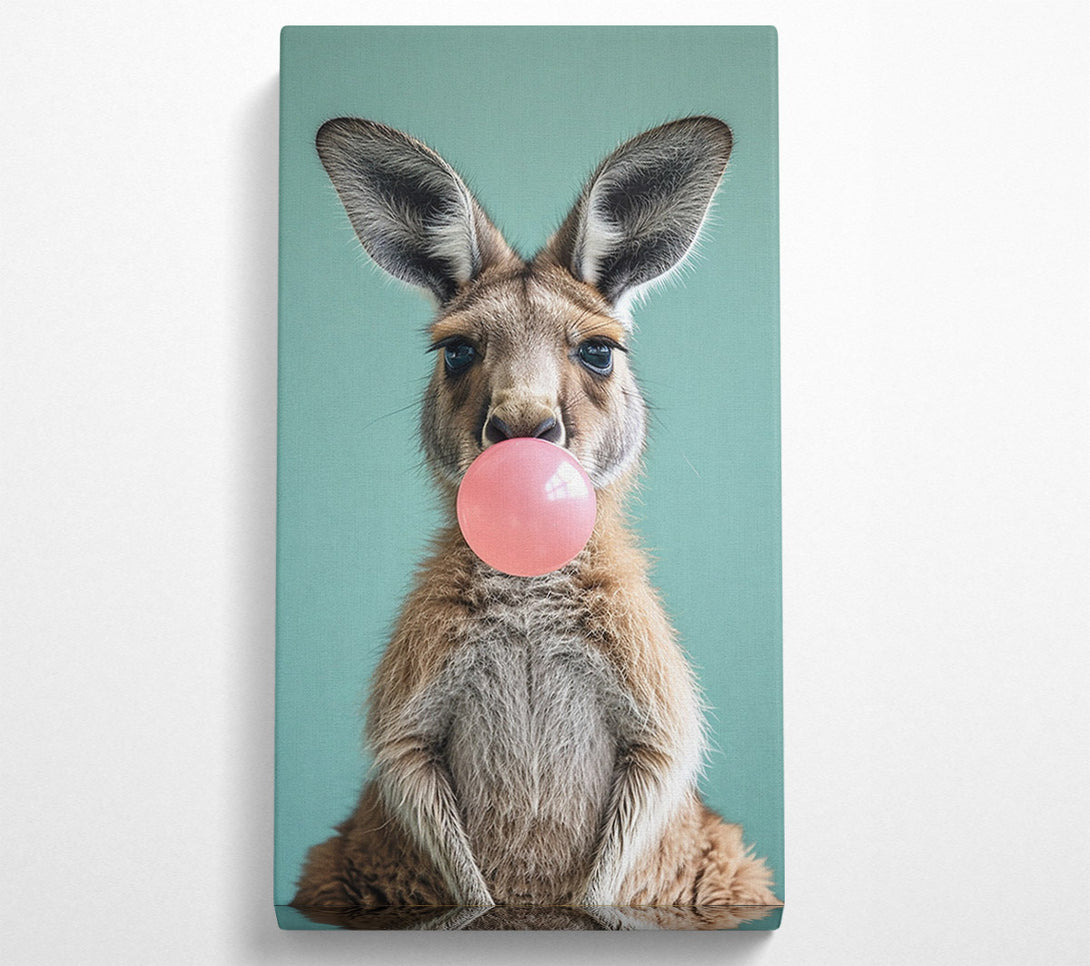  A Canvas Print of Kangaroo Chewing Gum Canvas Print