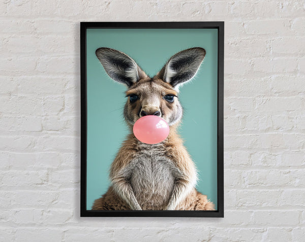 Kangaroo Chewing Gum Framed Print