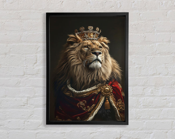 King Lion Royalty Framed Print