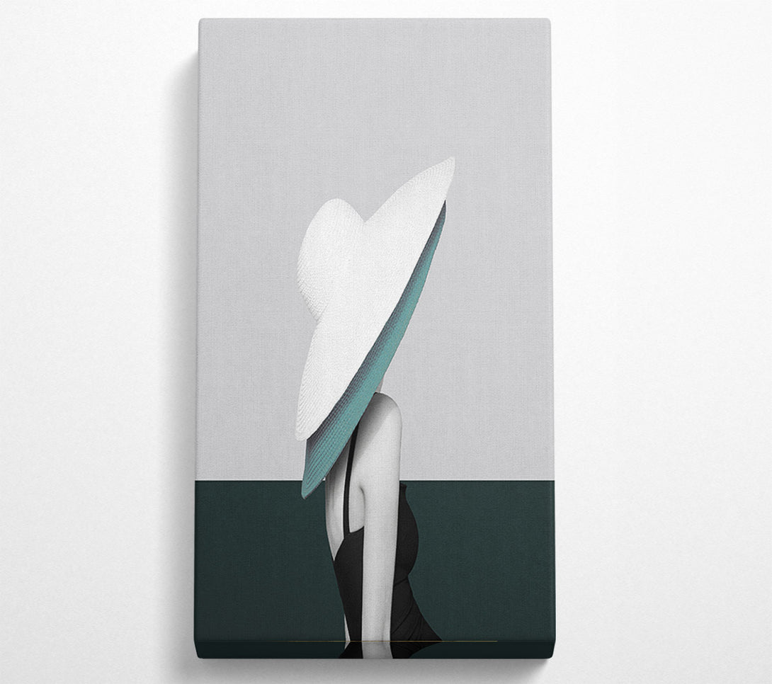  A Canvas Print of Lady In Two Hats Canvas Wall Art