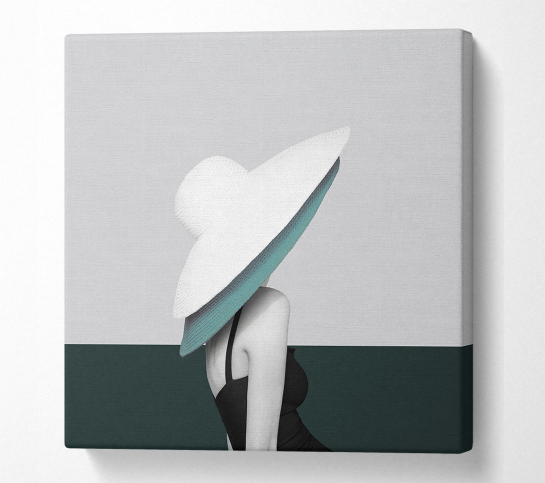  A Canvas Print of Lady In Two Hats Canvas Wall Art