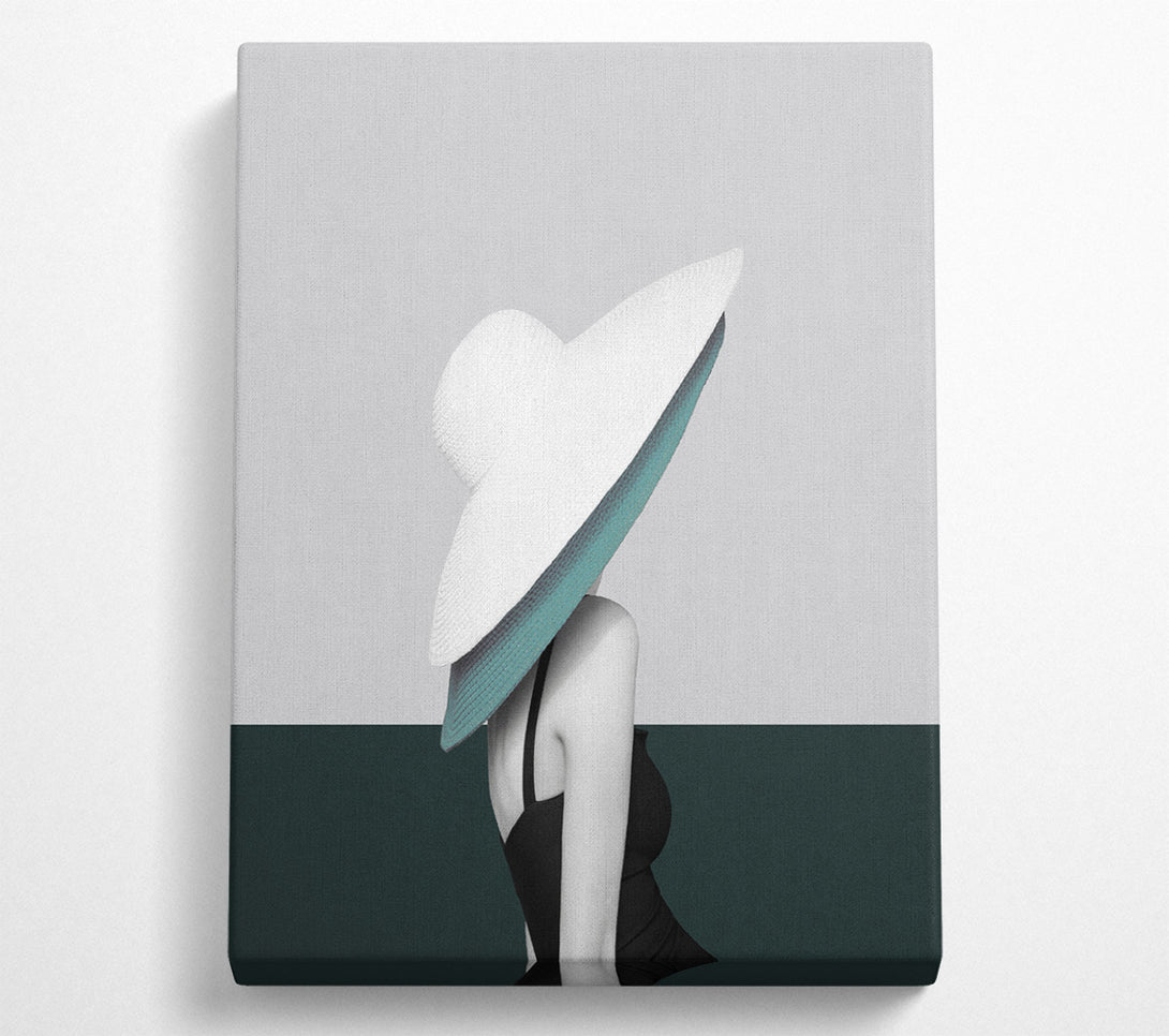  A Canvas Print of Lady In Two Hats Canvas Wall Art