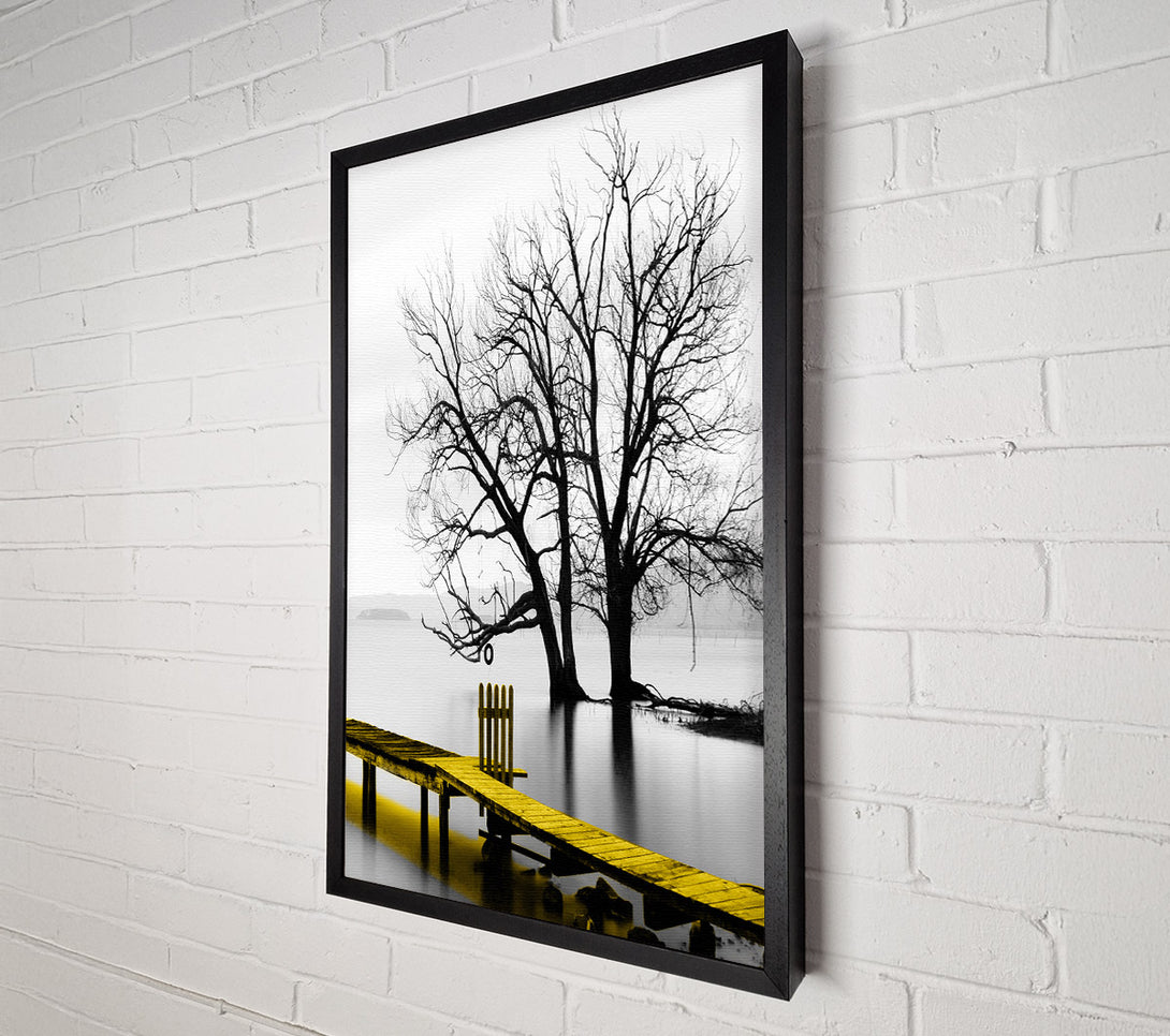  A Canvas Print of Lake Boardwalk Tree Canvas Art