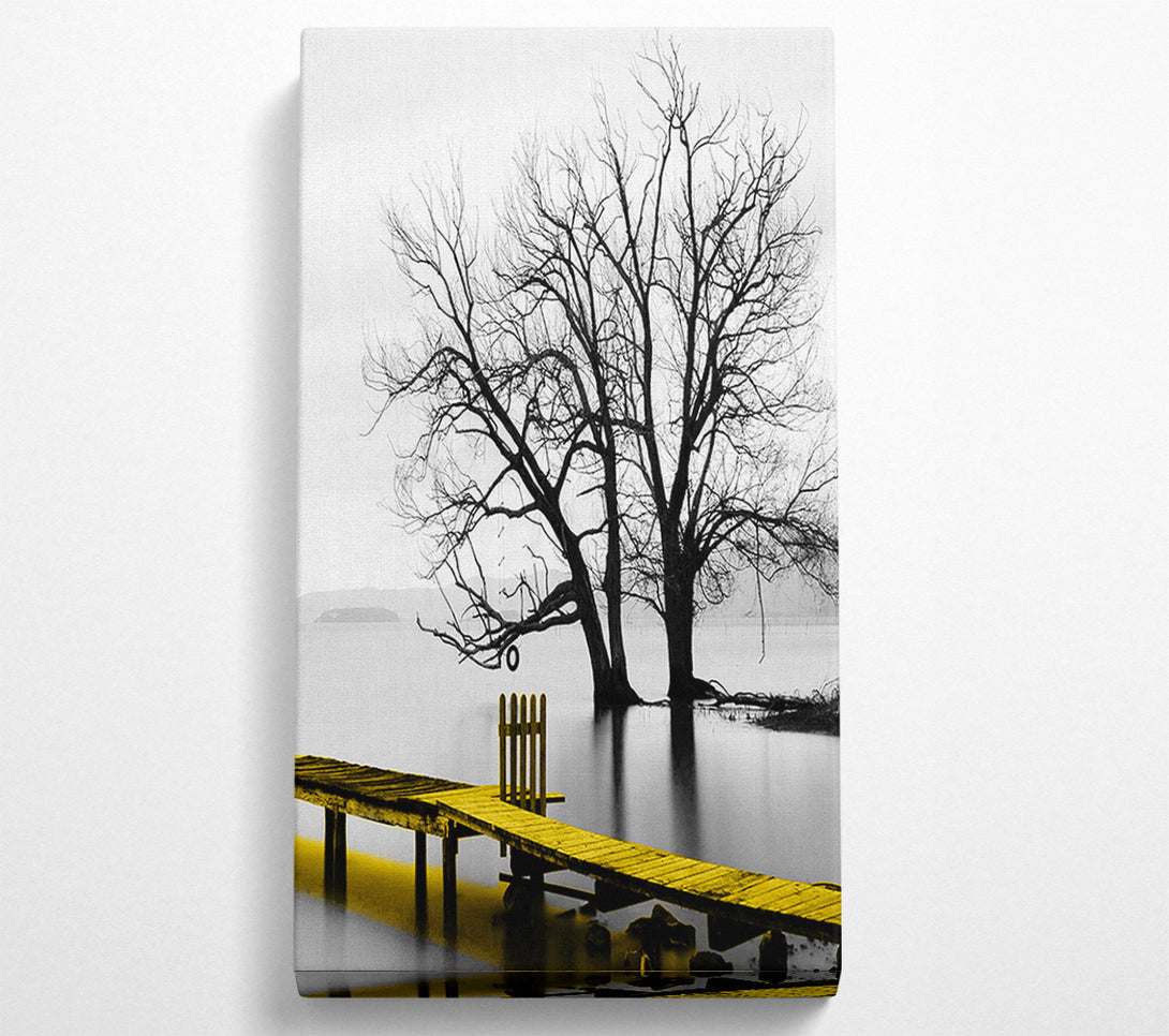  A Canvas Print of Lake Boardwalk Tree Canvas Art