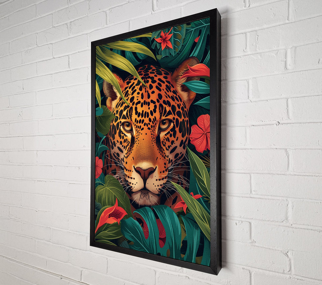  A Canvas Print of Leopard Bohemian Jungle Canvas Print