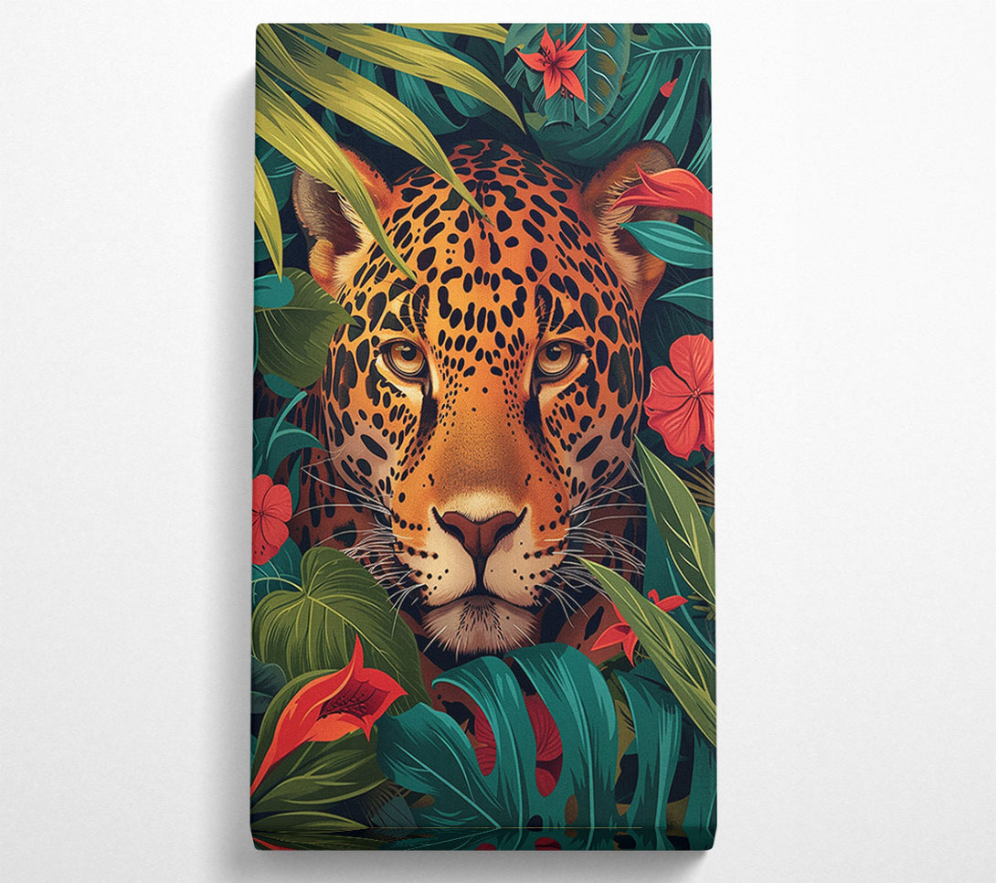  A Canvas Print of Leopard Bohemian Jungle Canvas Print