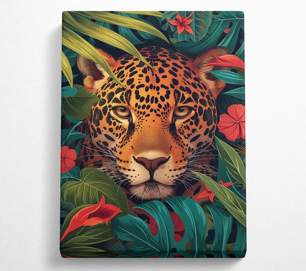  A Canvas Print of Leopard Bohemian Jungle Canvas Print