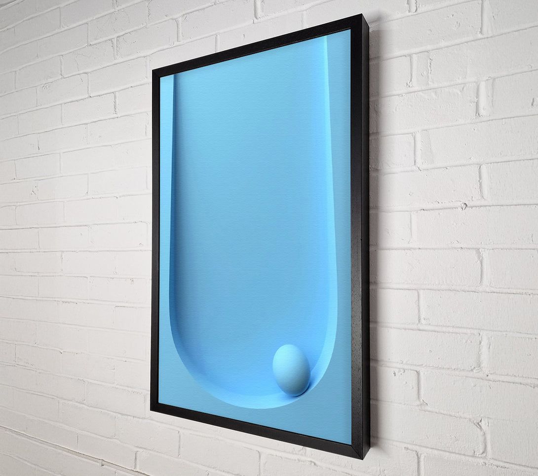 A Canvas Print of Light Blue Ball Canvas Print