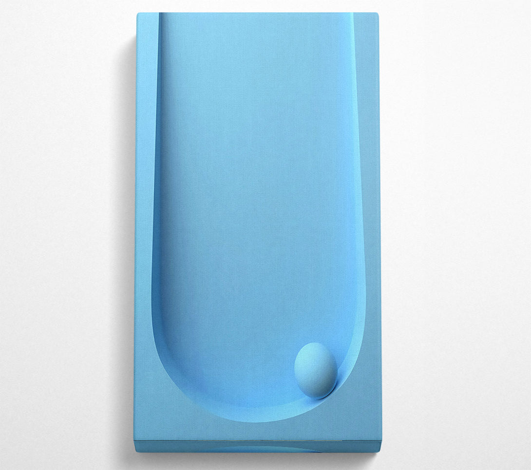  A Canvas Print of Light Blue Ball Canvas Print