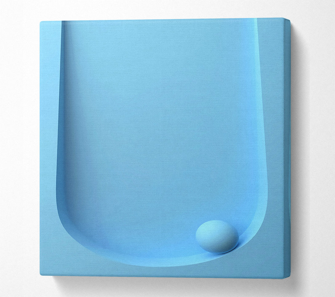  A Canvas Print of Light Blue Ball Canvas Print