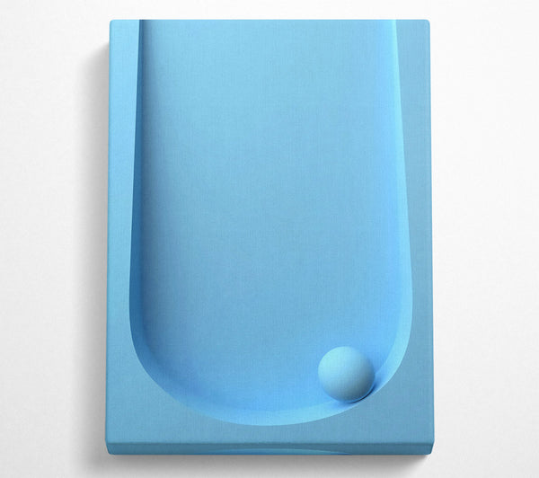 Light Blue Ball Canvas Print