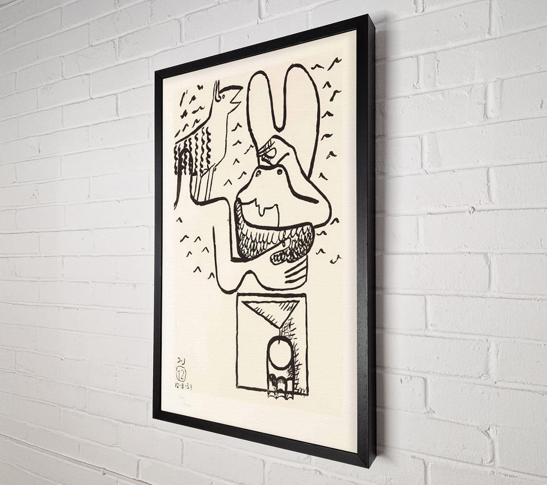  A Canvas Print of Line Mid Century Canvas Print