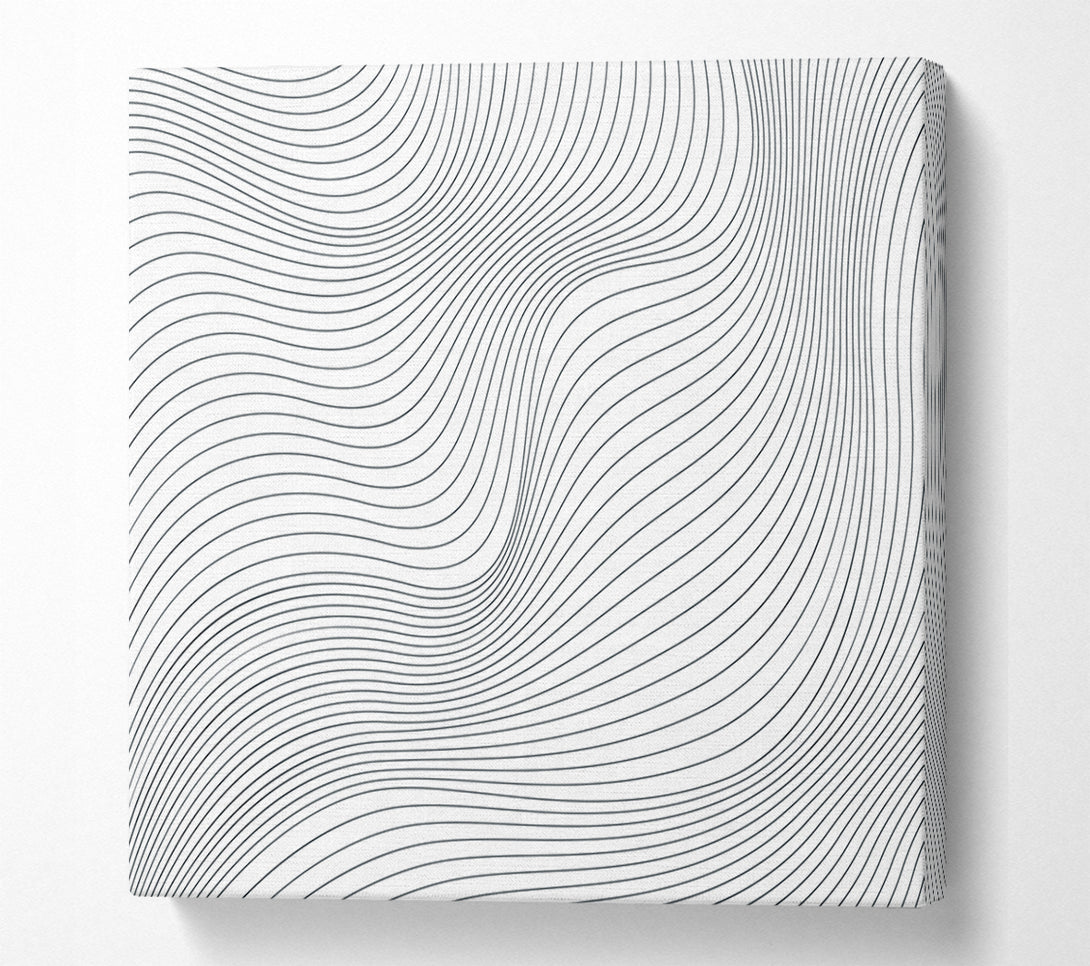  A Canvas Print of Line On White Canvas Art
