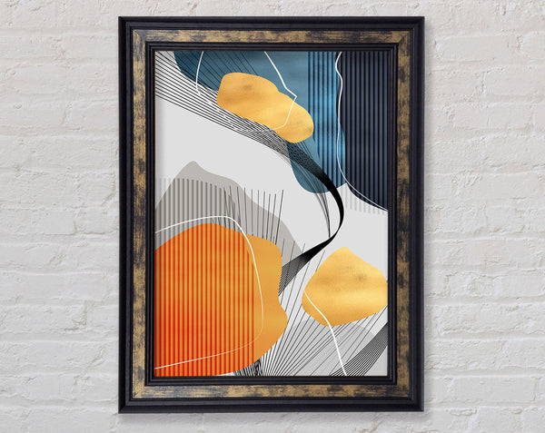 Lines And Colours Framed Print