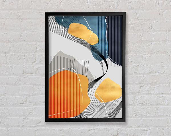 Lines And Colours Framed Print