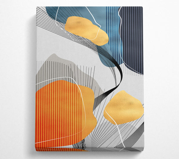  A Canvas Print of Lines And Colours Canvas Wall Art