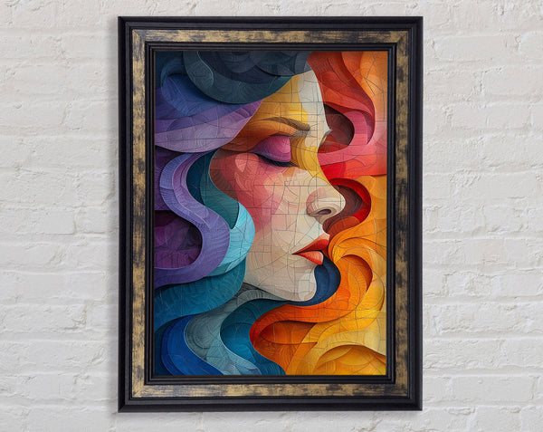 Lines And Curves Of Beauty Framed Print