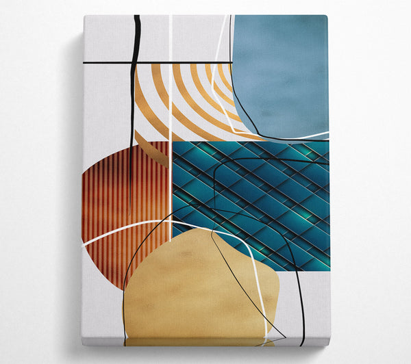  A Canvas Print of Lines And Shapes Canvas Print