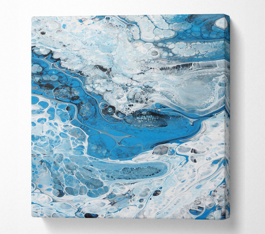  A Canvas Print of Liquid Blue Canvas Print