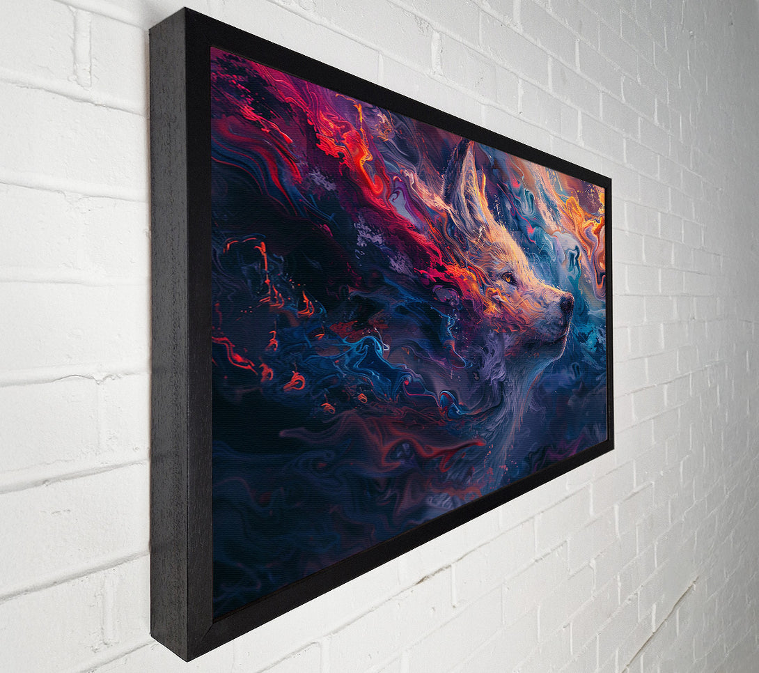  A Canvas Print of Liquid Wolf Canvas Art