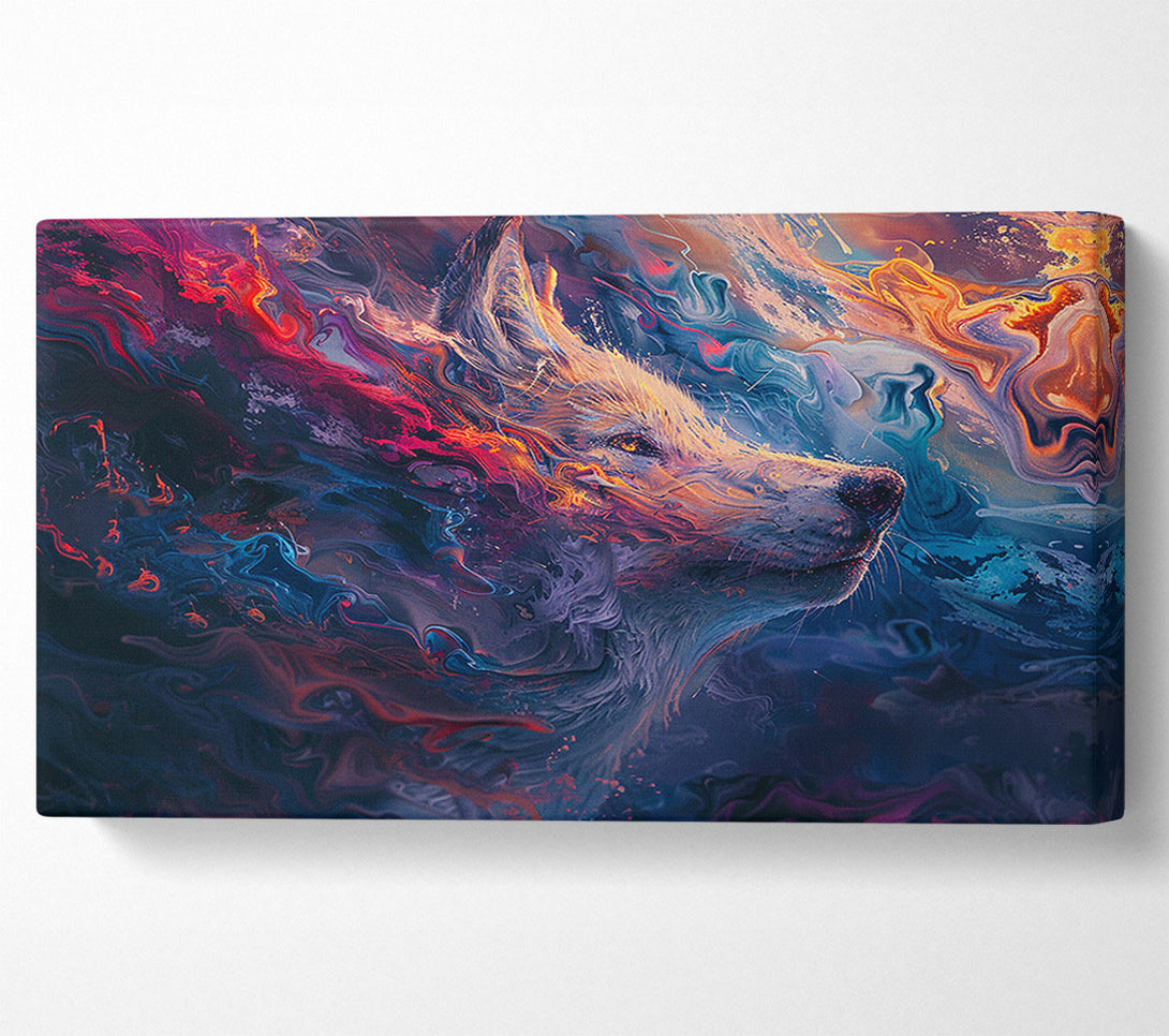  A Canvas Print of Liquid Wolf Canvas Art