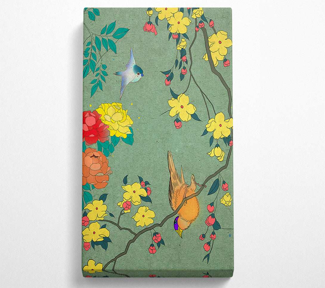  A Canvas Print of Little Bird Oriental Canvas Art