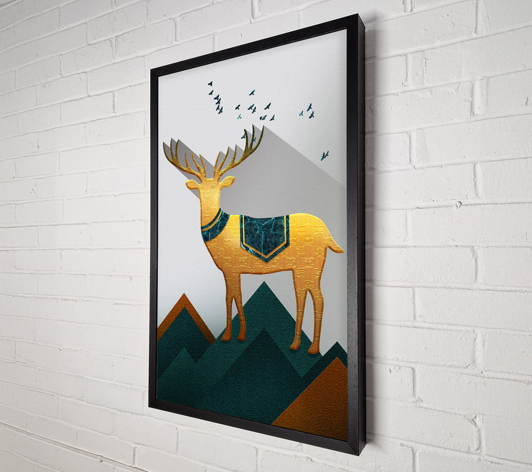  A Canvas Print of Little Gold Deer Canvas Print