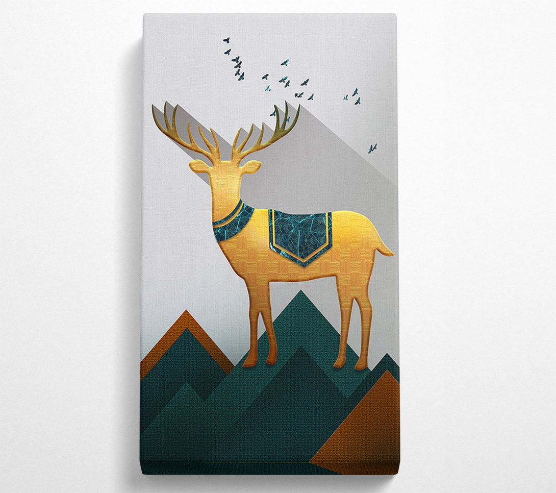  A Canvas Print of Little Gold Deer Canvas Print