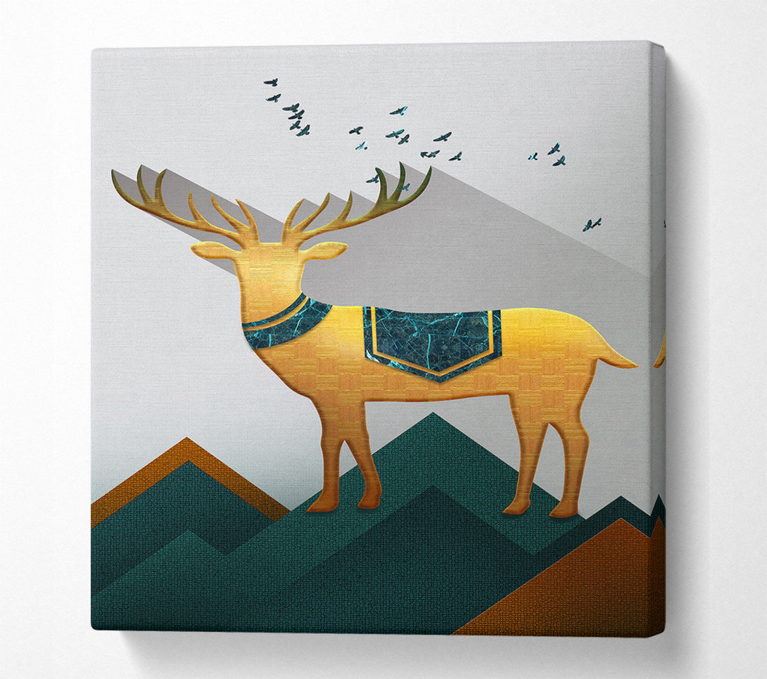  A Canvas Print of Little Gold Deer Canvas Print