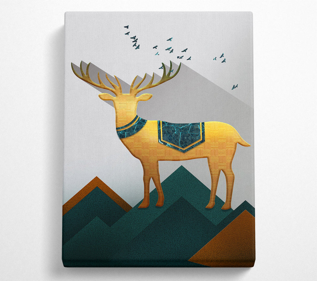  A Canvas Print of Little Gold Deer Canvas Print