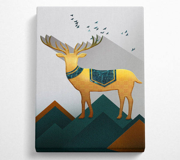  A Canvas Print of Little Gold Deer Canvas Print