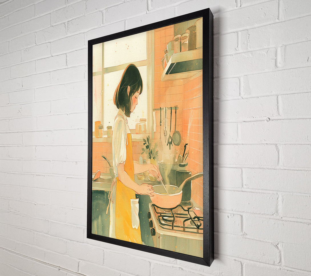  A Canvas Print of Lo-Fi Cooking Canvas Wall Art
