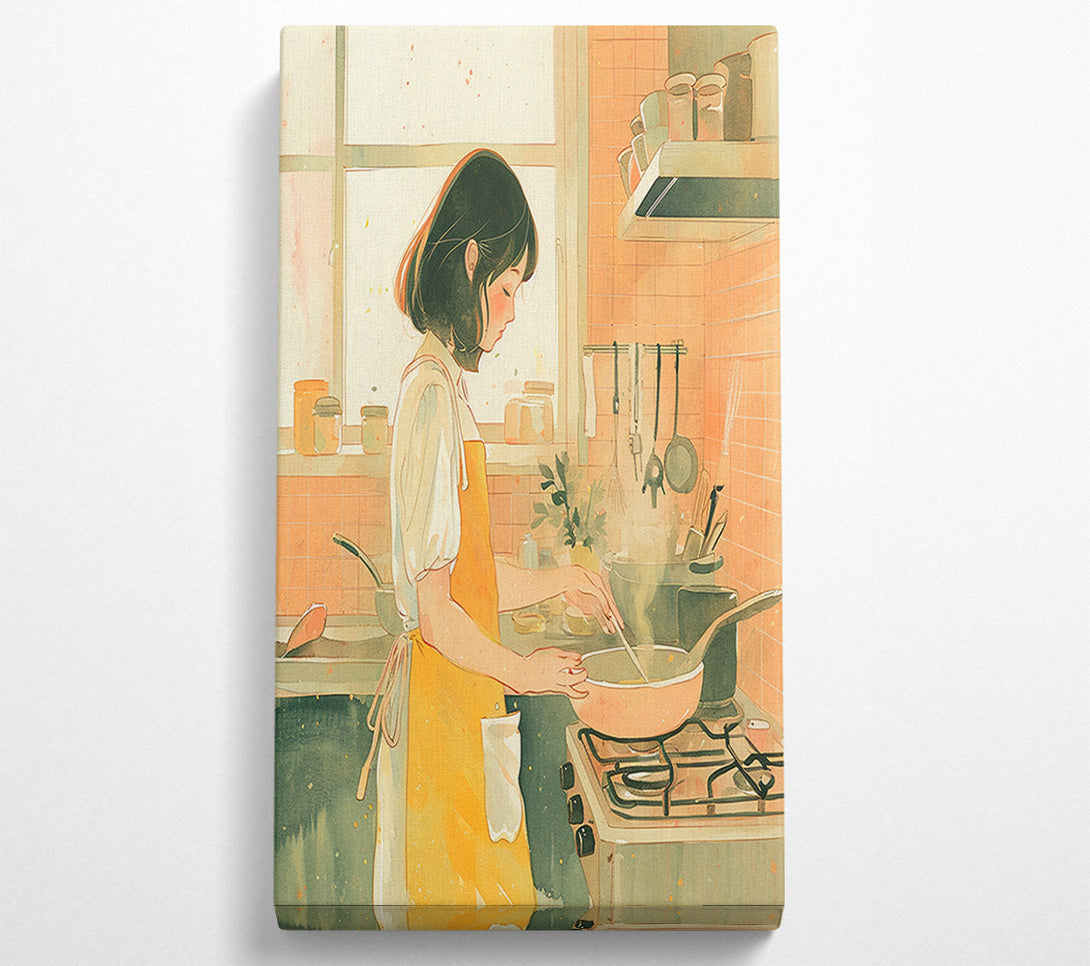  A Canvas Print of Lo-Fi Cooking Canvas Wall Art