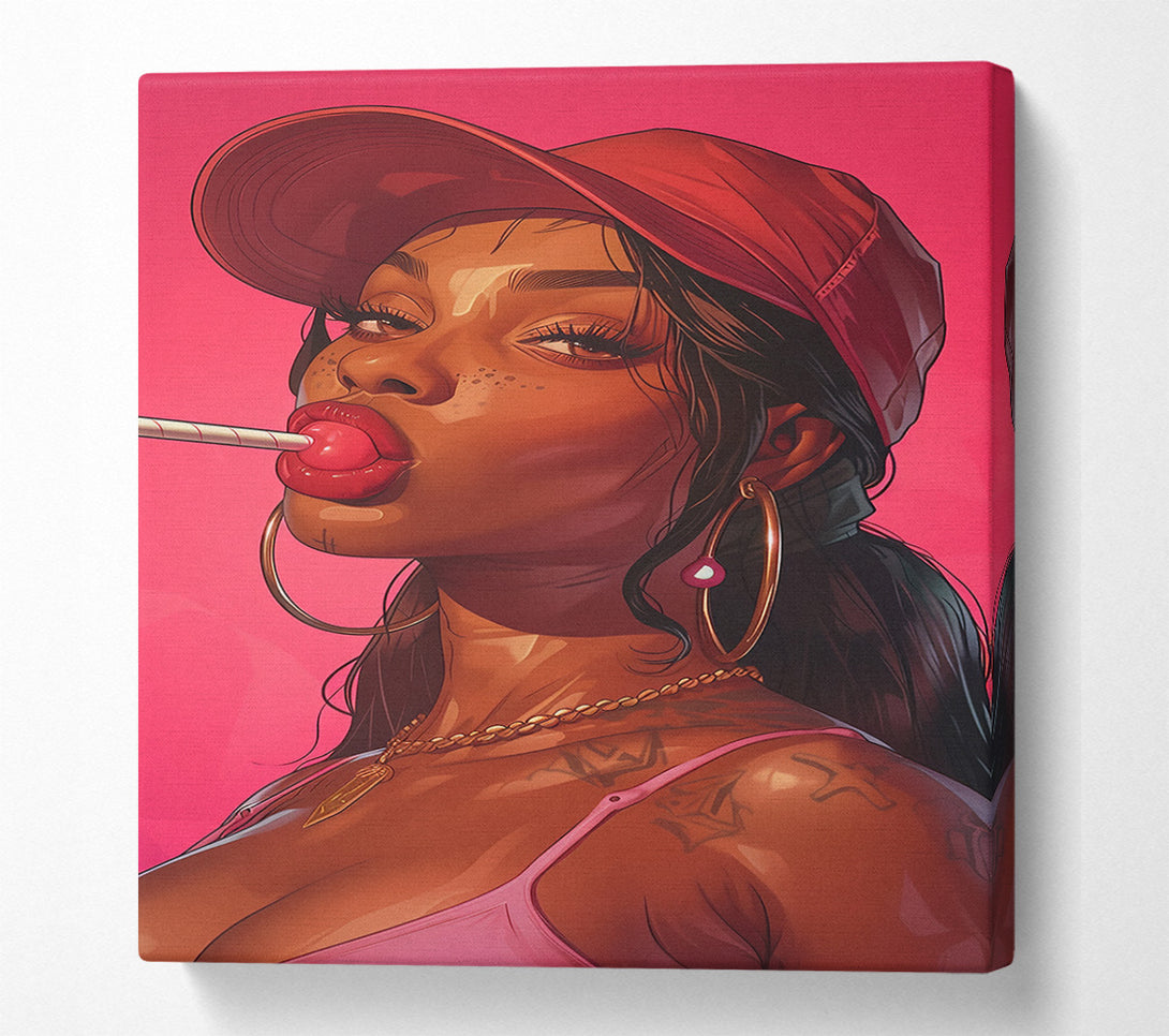  A Canvas Print of Lollipop Woman Canvas Print