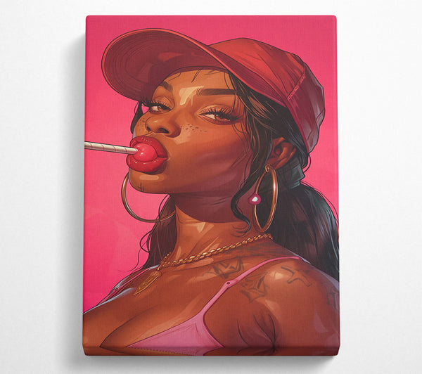  A Canvas Print of Lollipop Woman Canvas Print