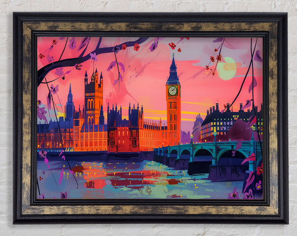London Abstract City Framed Print