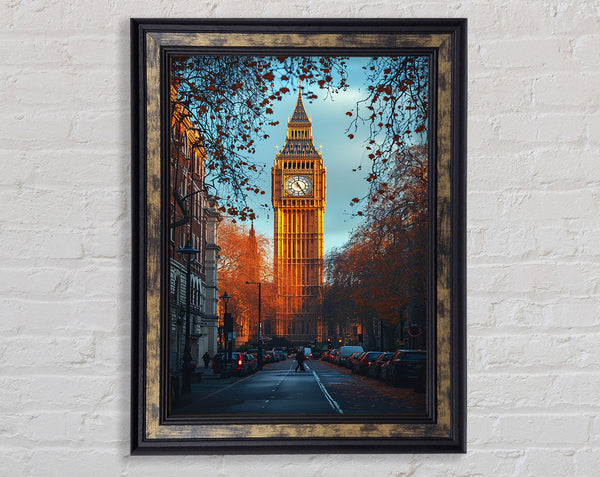 London City Street Framed Print