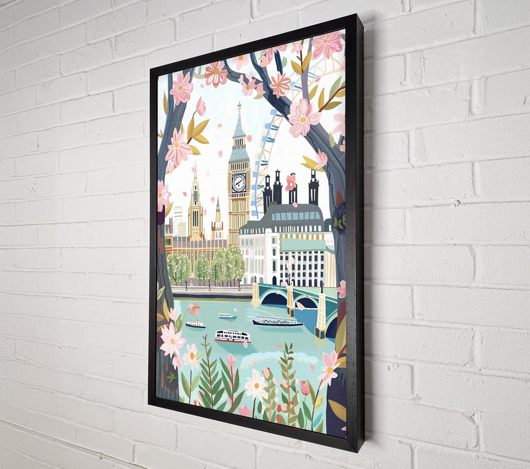  A Canvas Print of London Colours Canvas Wall Art