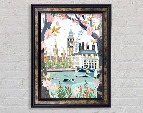 London Colours Framed Print