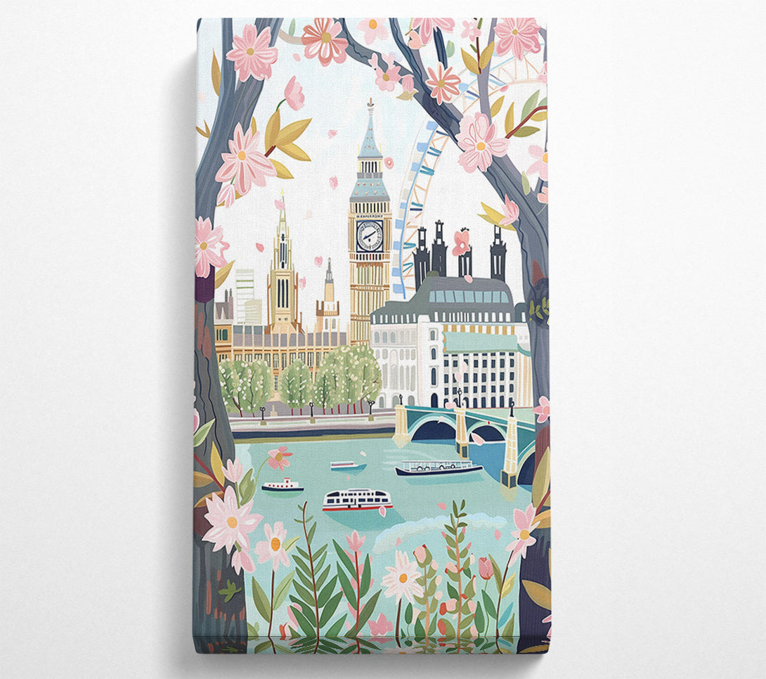  A Canvas Print of London Colours Canvas Wall Art