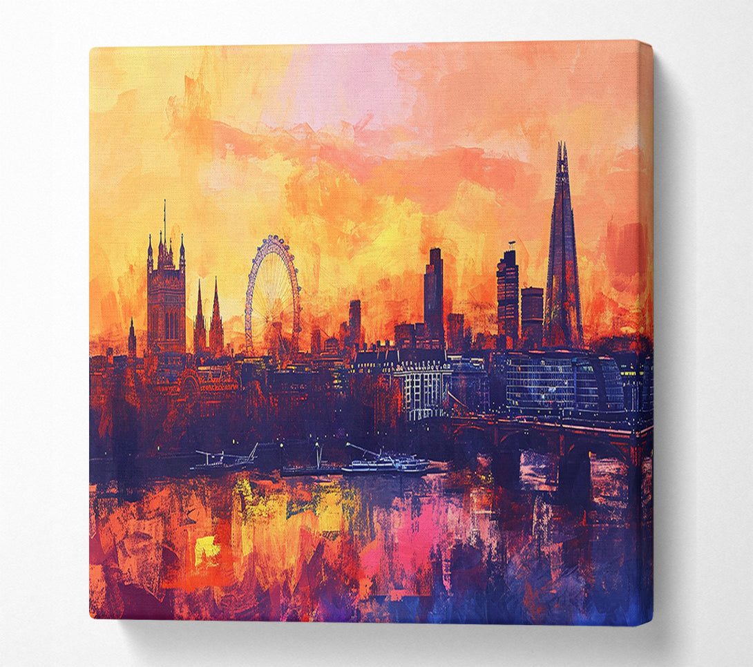  A Canvas Print of London Skyline Canvas Print