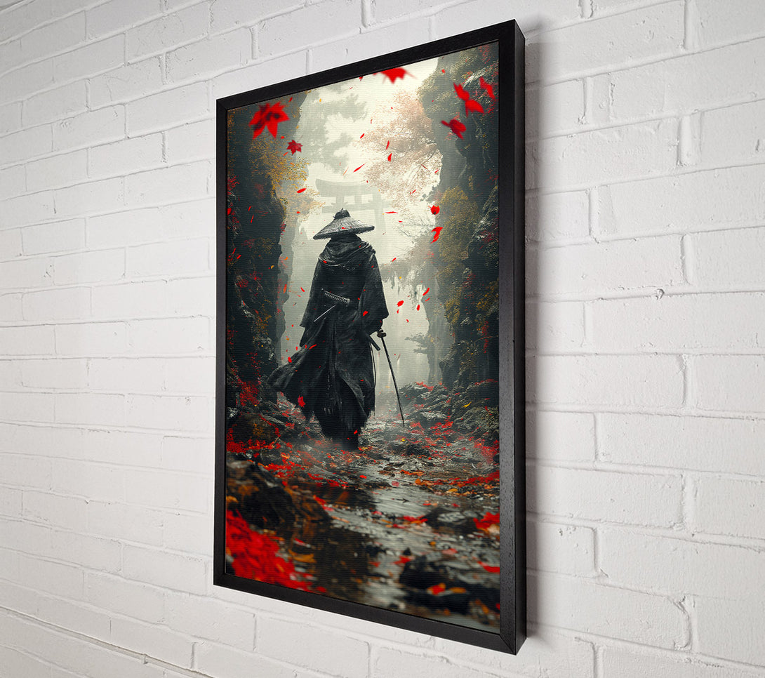 A Canvas Print of Lone Samurai Canvas Wall Art