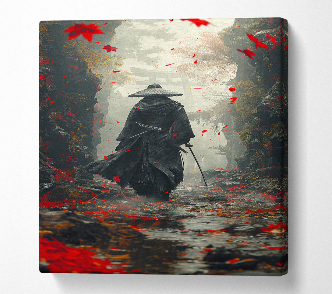  A Canvas Print of Lone Samurai Canvas Wall Art